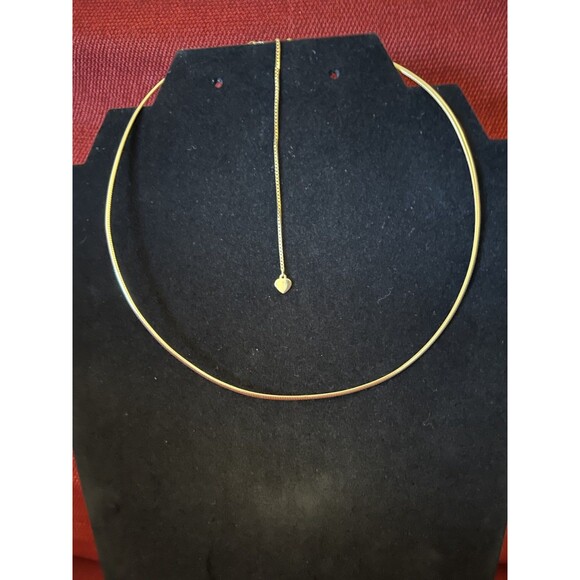14k Yellow Gold Collar Necklace, 8g, 16” Adjustable To 20.5. Excellent Condition - Picture 1 of 4